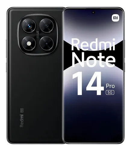 Xiaomi Redmi Note 14 Pro Amoled Fhd 6,67 Pol 5g 8gb Ram 256gb Câmera 200mp Preto Smartphone Original