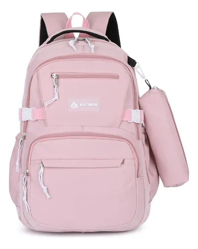 Mochila Feminina Escolar Grande Capacidade Impermeável Passe