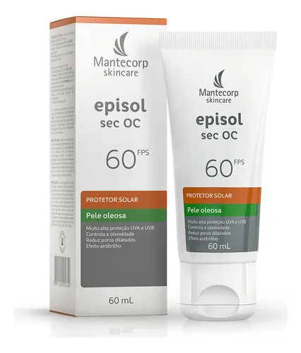 Protetor Solar Facial Episol Sec Oc Sem Cor - Fps60 - 60g