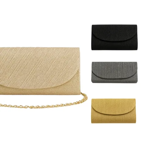 Bolsa Carteira Clutch Festa Glitter Feminina Casamento Luxo Corrente Dourada Prata Madrinha Elegante Pequena Chique Brilho Cluche Mulher Festa Formatura Noivado