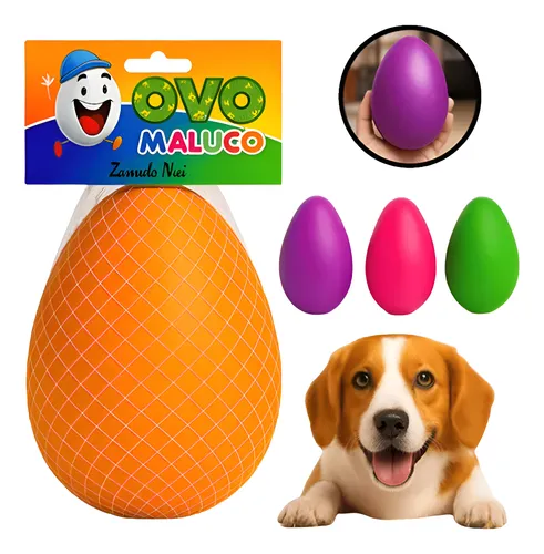 Ovo Maluco Brinquedo Interativo Para Cães Grandes (m) Verde