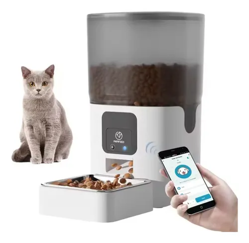Alimentador Automático P/ Cães E Gatos - Wifi - 6l Papifeed