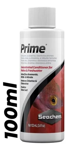 Seachem Prime 100ml Condicionador Remove Cloro Amônia Top