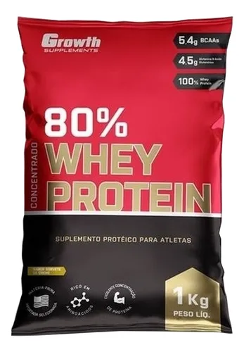 Whey Protein Concentrado 80% - Growth Supplements Sabor Cookies and cream