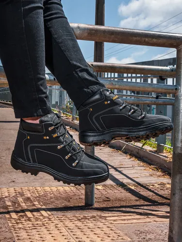 Bota Coturno Adventure Masculino Motoqueiro Cano Médio