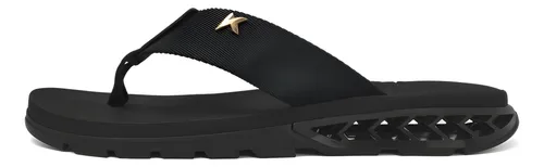 Chinelo Kenner De Dedo L7 Masculino Black Rakka Dia A Dia