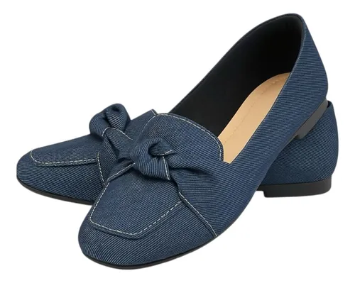 Sapatilha Mocassim Feminino Sapato Bico Quadrado Conforto