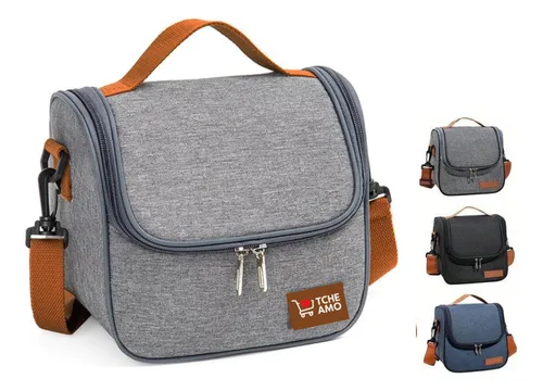 Bolsa Isotérmica Térmica Lancheira Marmita Sacola Para Academia Trabalho Escola e Passeios Alça Removivel Tche Amo