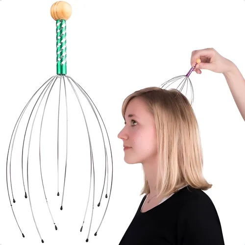 2 Massageador De Cabeça 12 Pontas Anti Stress Relaxante Sortido