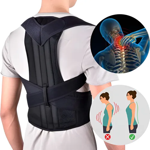 Corretor Postura Feminino Masculino Colete Alinhador Coluna