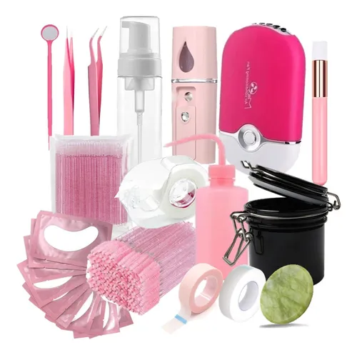 Kit Completo Iniciante Extensão De Cílios Volume Russo