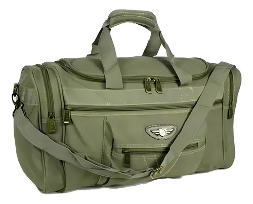 KVN JA7012-21 Mala De Lona Viagem Bagagem De Mão Flexível 50 Litros Grande Cor Mala De Lona Verde