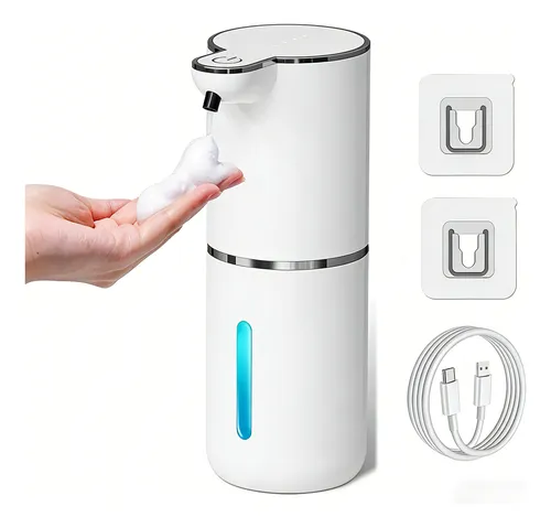 Saboneteira Automática Espuma 4 Níveis Usb Recarregável Branco