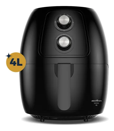 Fritadeira Air Fryer Britânia Baf40a 4 Litros 1500w Cor Preto