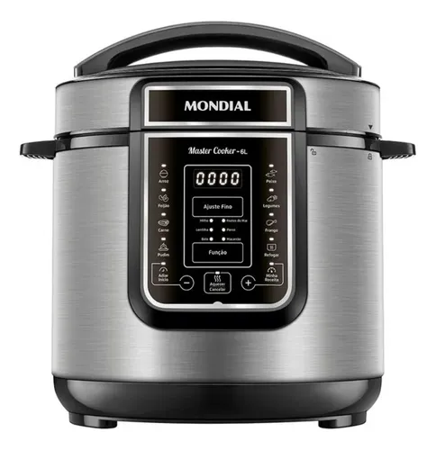 Panela Elétrica Pe-60-6l Digital Pressão 6l Mondial Cor Preto Frequência 60hz