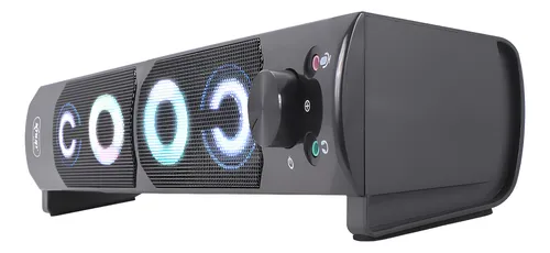 Caixa De Som Para Tv Smart Soundbar Subwoofer Led Rgb P2 Usb Preto 127/220v